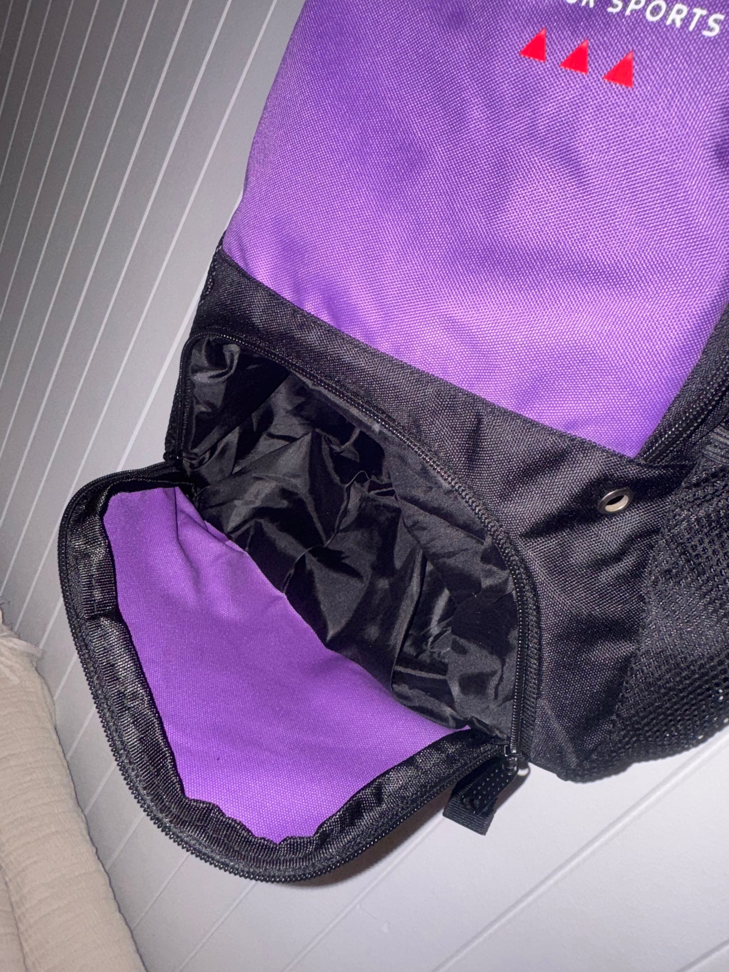 Purple sports bag (Trio collective by ala)