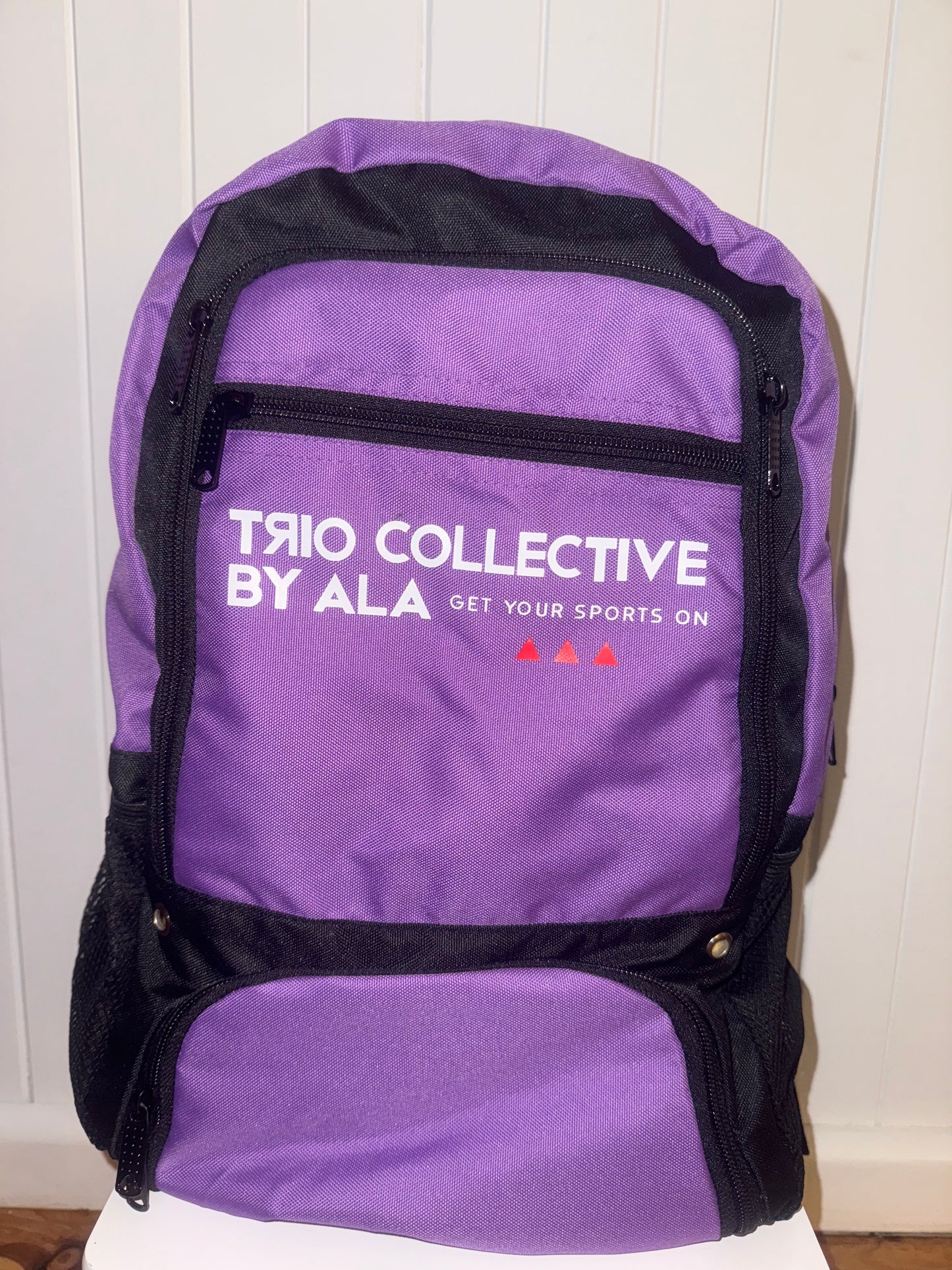 Purple sports bag (Trio collective by ala)