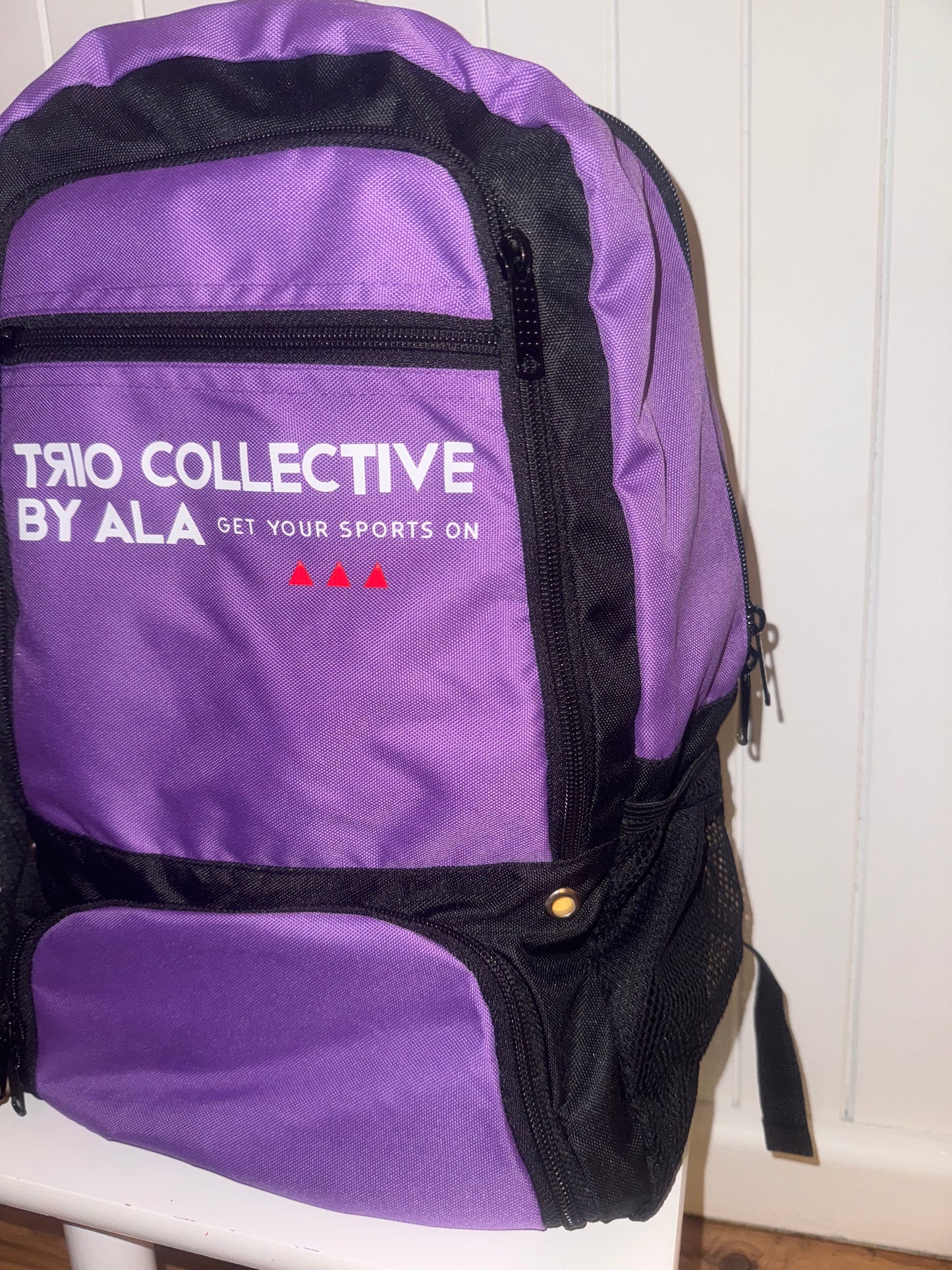 Purple sports bag (Trio collective by ala)