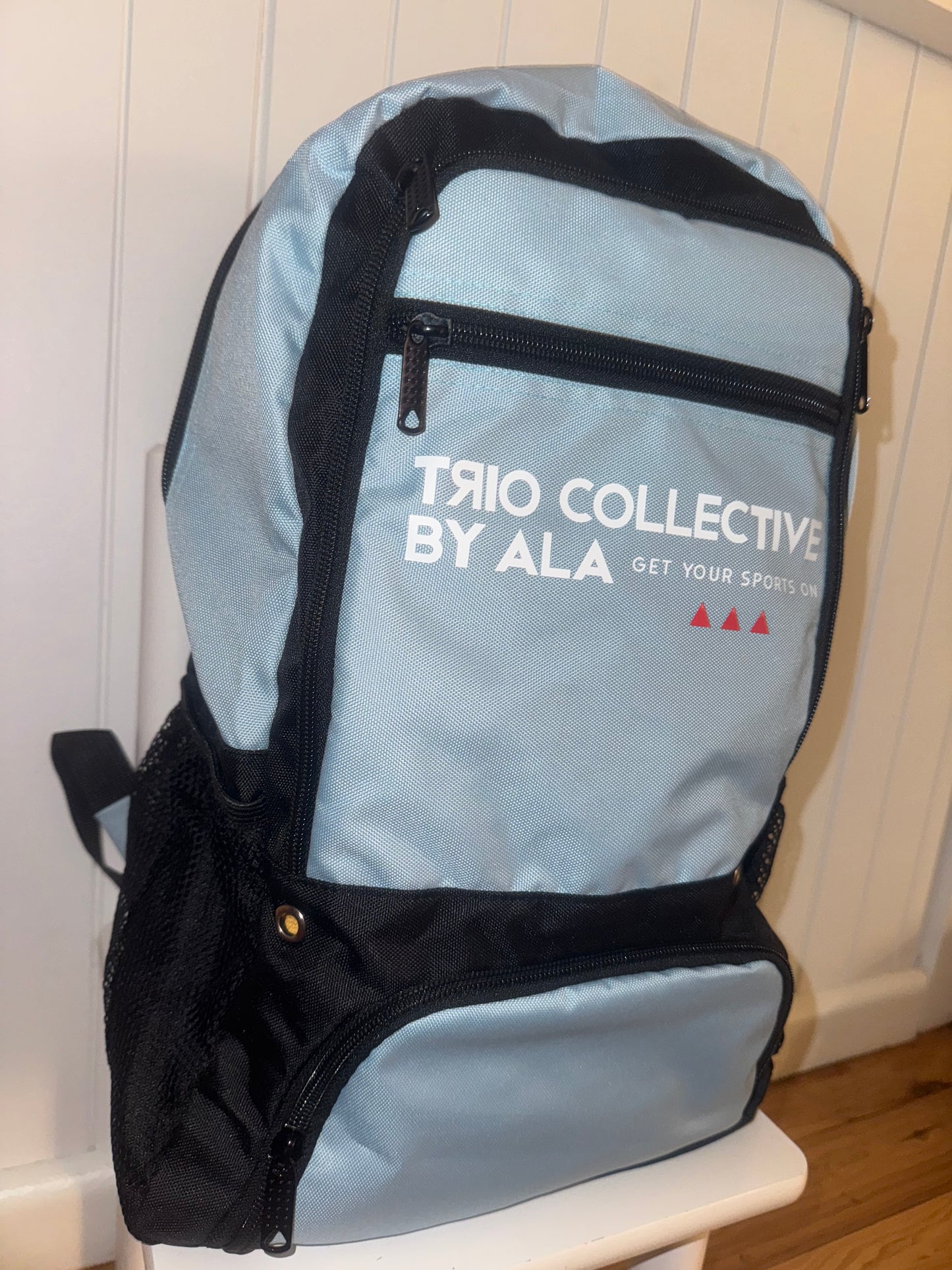 Light blue sports bag