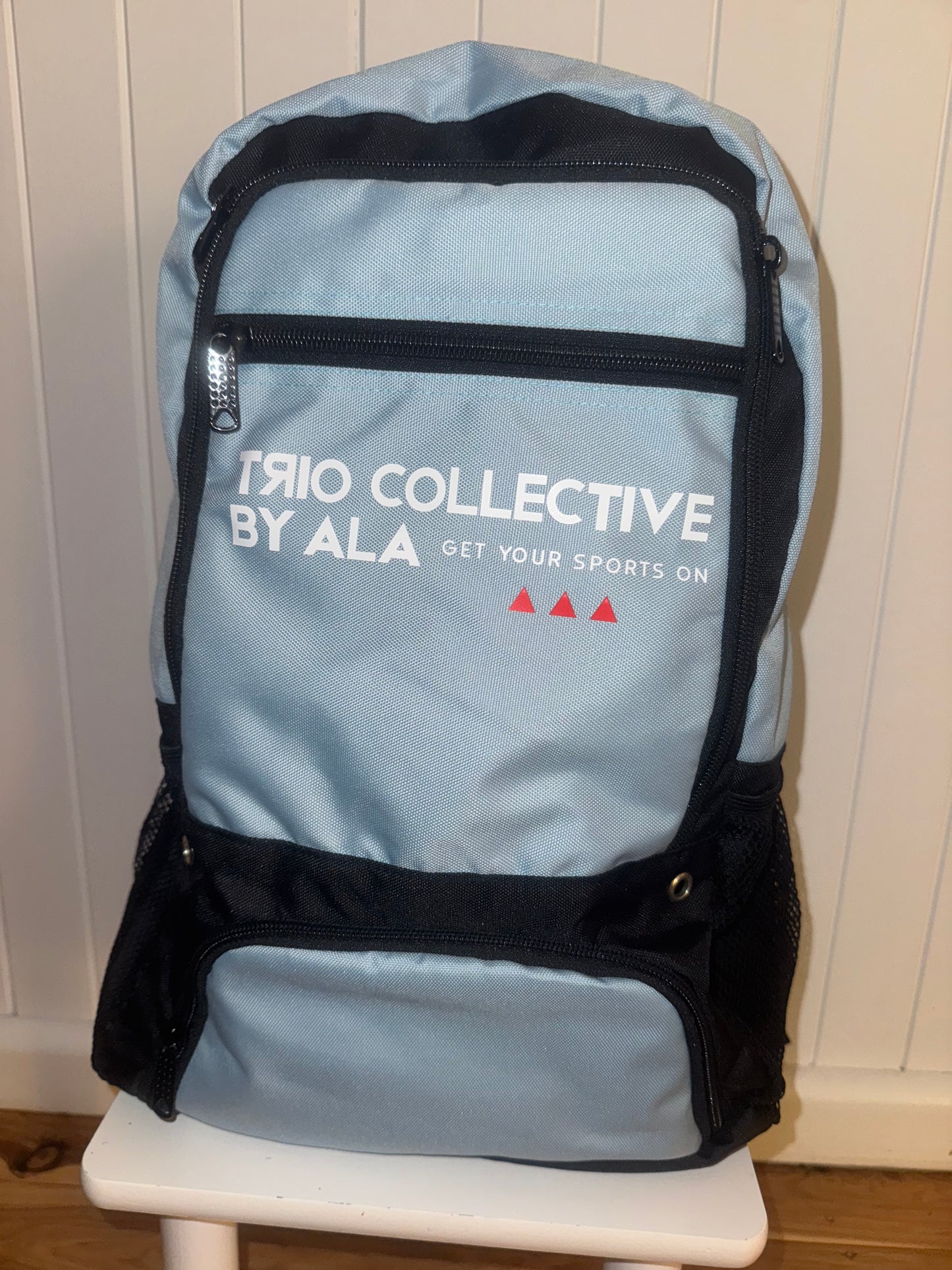 Light blue sports bag